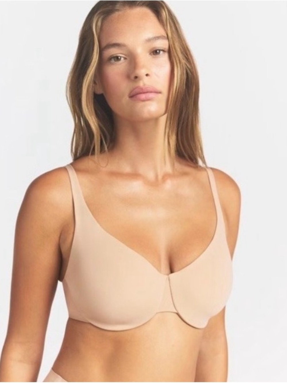 SKIMS Smoothing Intimidates Unlined Minimizer Bra Sz 36DDDD - Sand - NWT